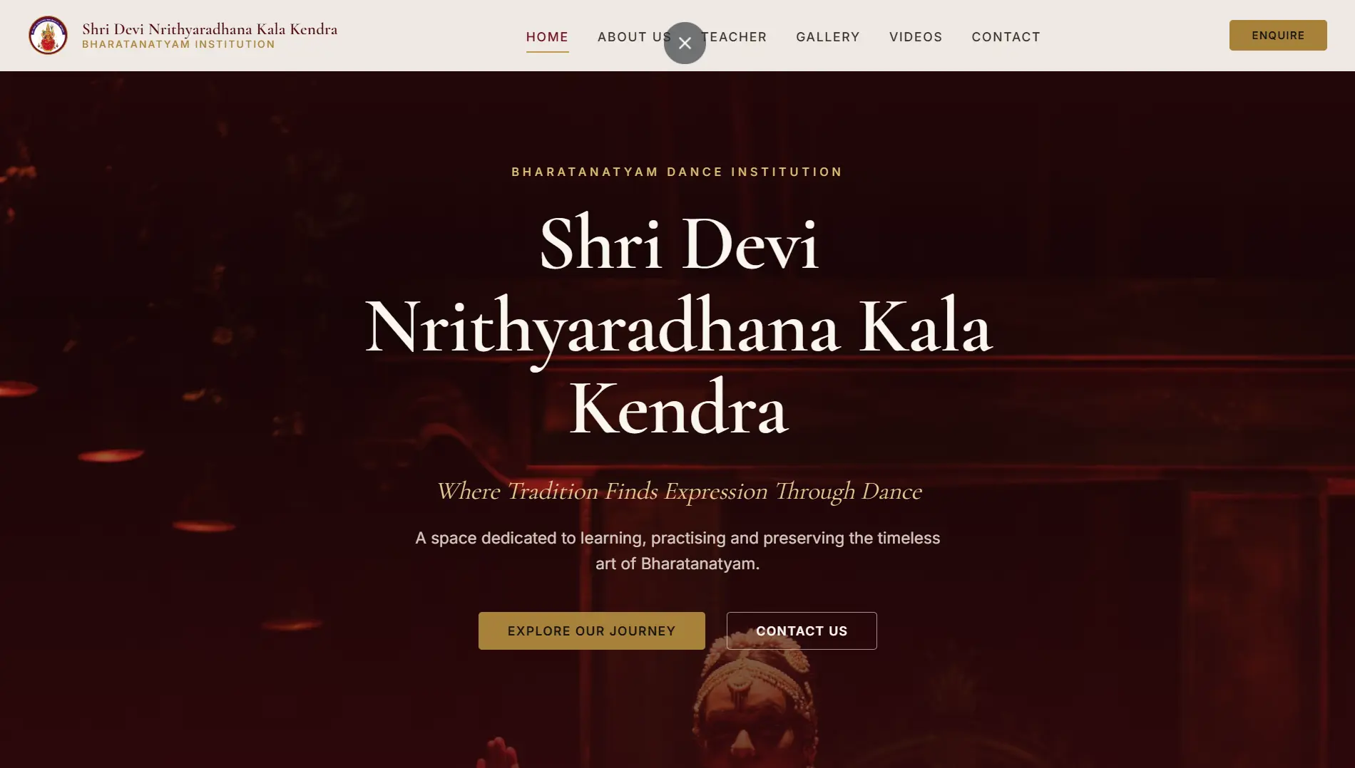 Modern landing page website design for a tech startup